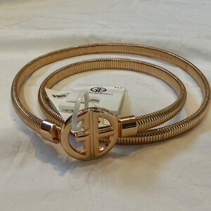 Giani Bernini Metallic Gold Women's Belt